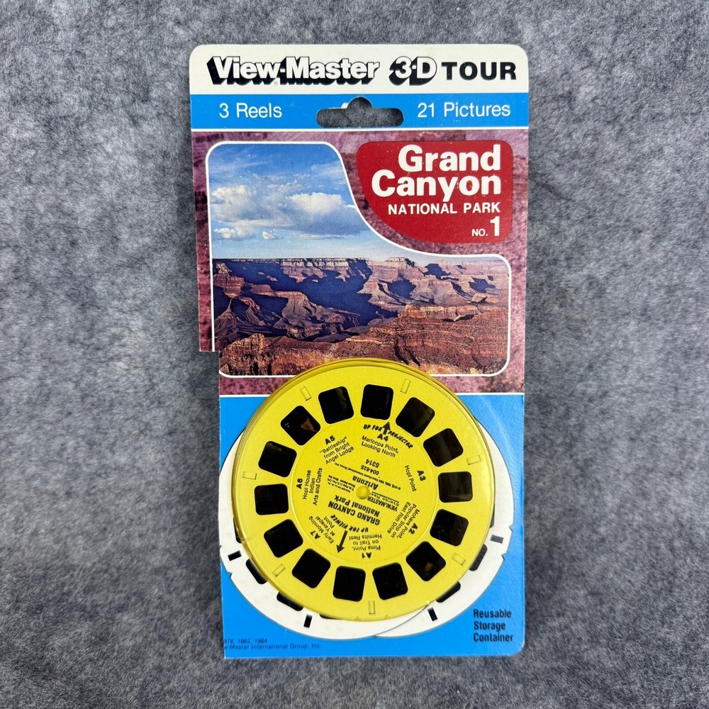 Vintage Grand Canyon National Park #1 View-Master 3-Reel Packet Sealed Mint New‎